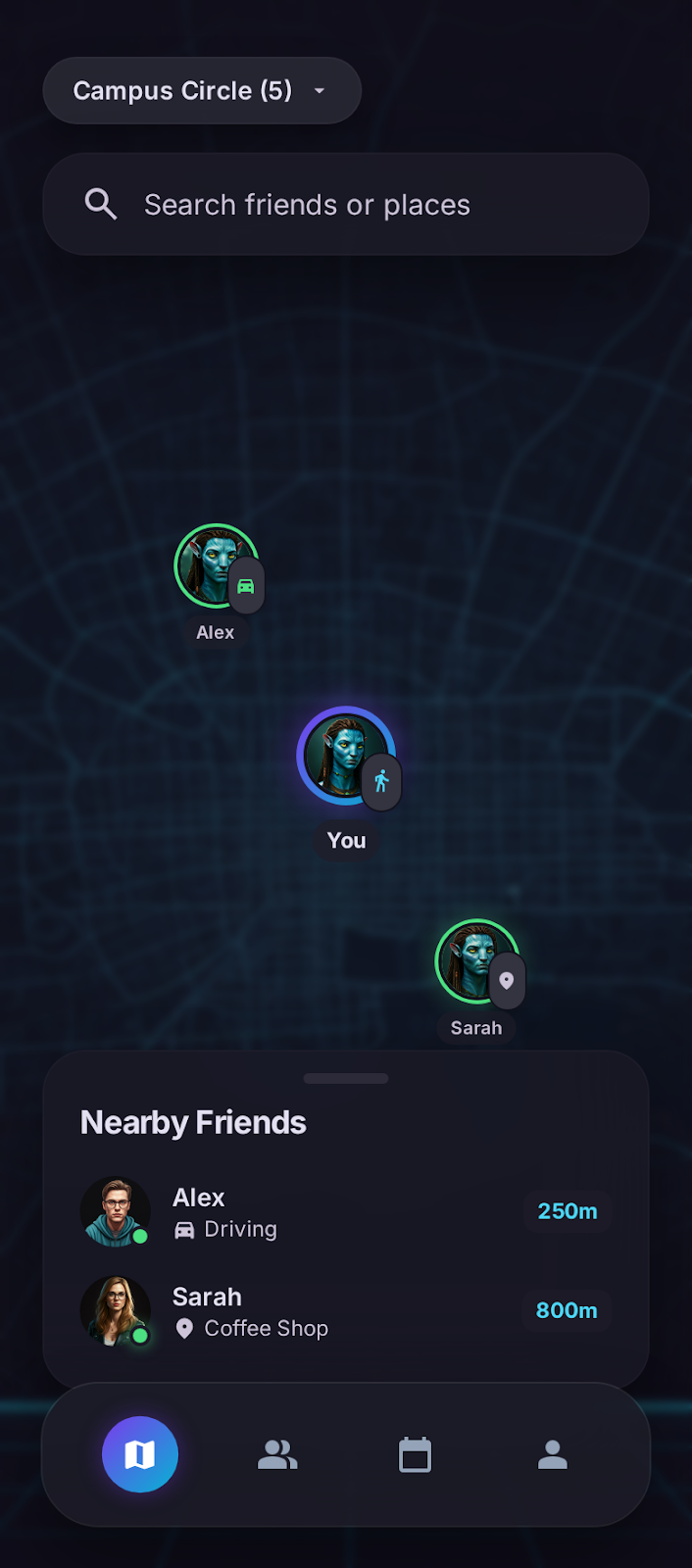 Sirkel Map Interface